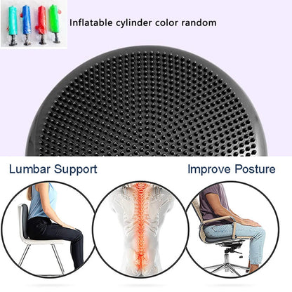 “Flexoora Inflatable Balance Cushion – Gym Fitness Body Travel‑Friendly Wobble & Massage”