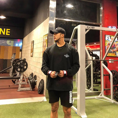 “Flexoora Men’s Bodybuilding Long‑Sleeve Tee – Gym & Street Style”