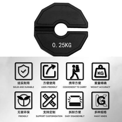 “Flexoora Micro‑Plates Set – Gym Fitness Body Add‑On 35mm Rubber Weight Plates”