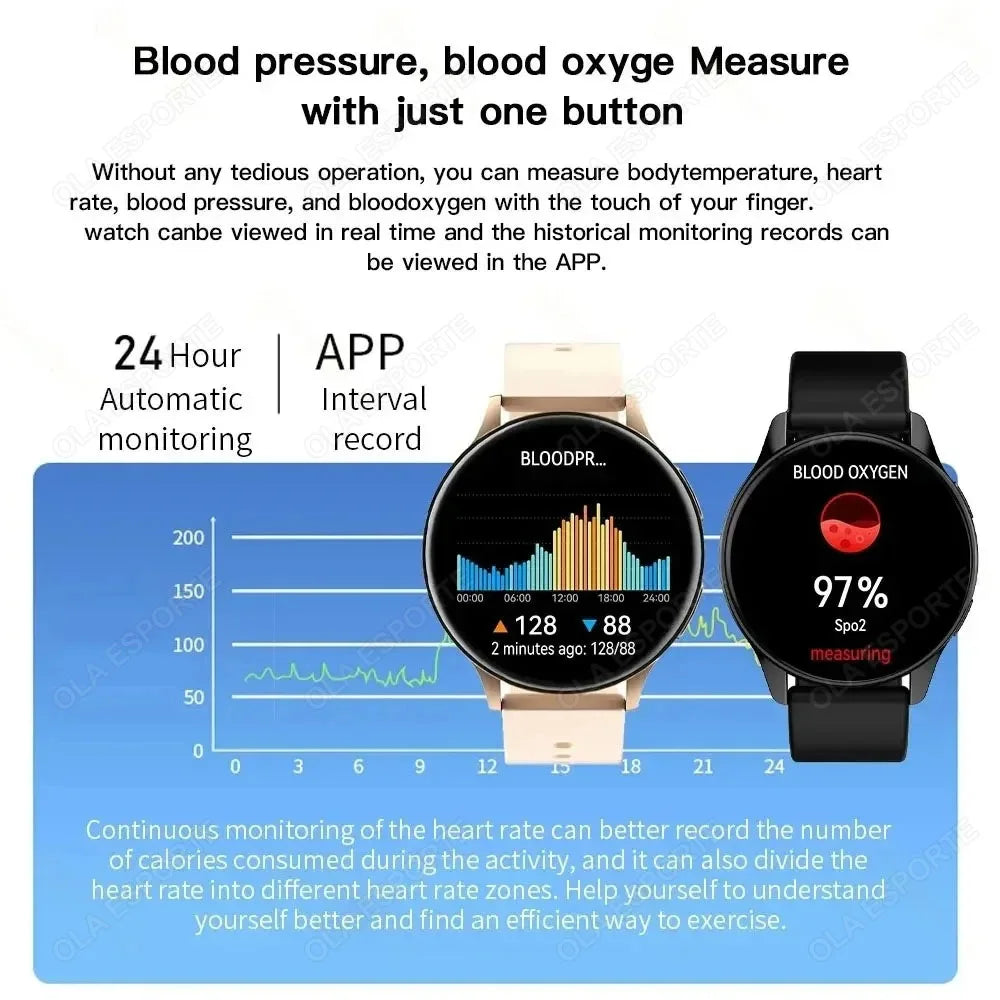 For Android IOS Smartwatch GPS Fitness Tracker Watch 6 Bluetooth Call Watches For Man Heart Rate Monitor Watch Men Women 2025New