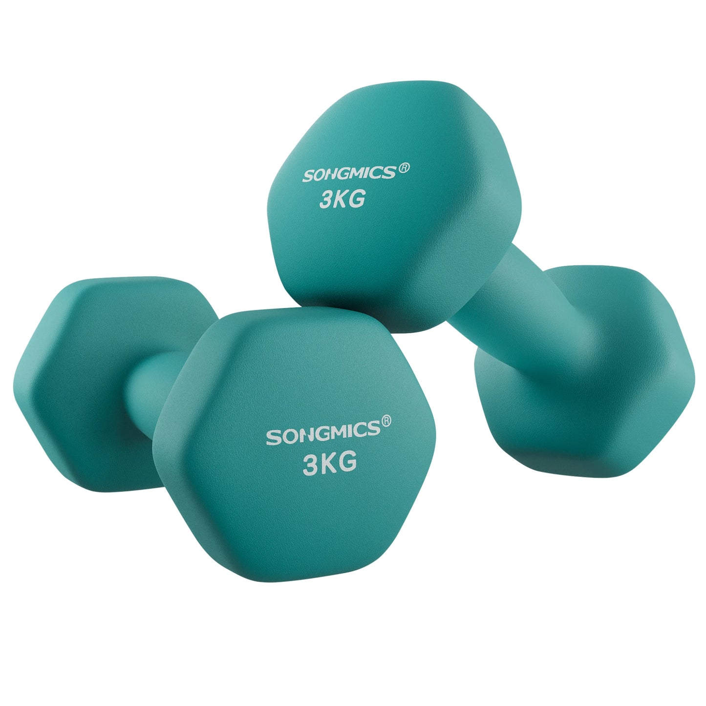 “Flexoora Hex‑Neoprene Dumbbells Set (2pcs) – Gym Fitness Body Strength Training”