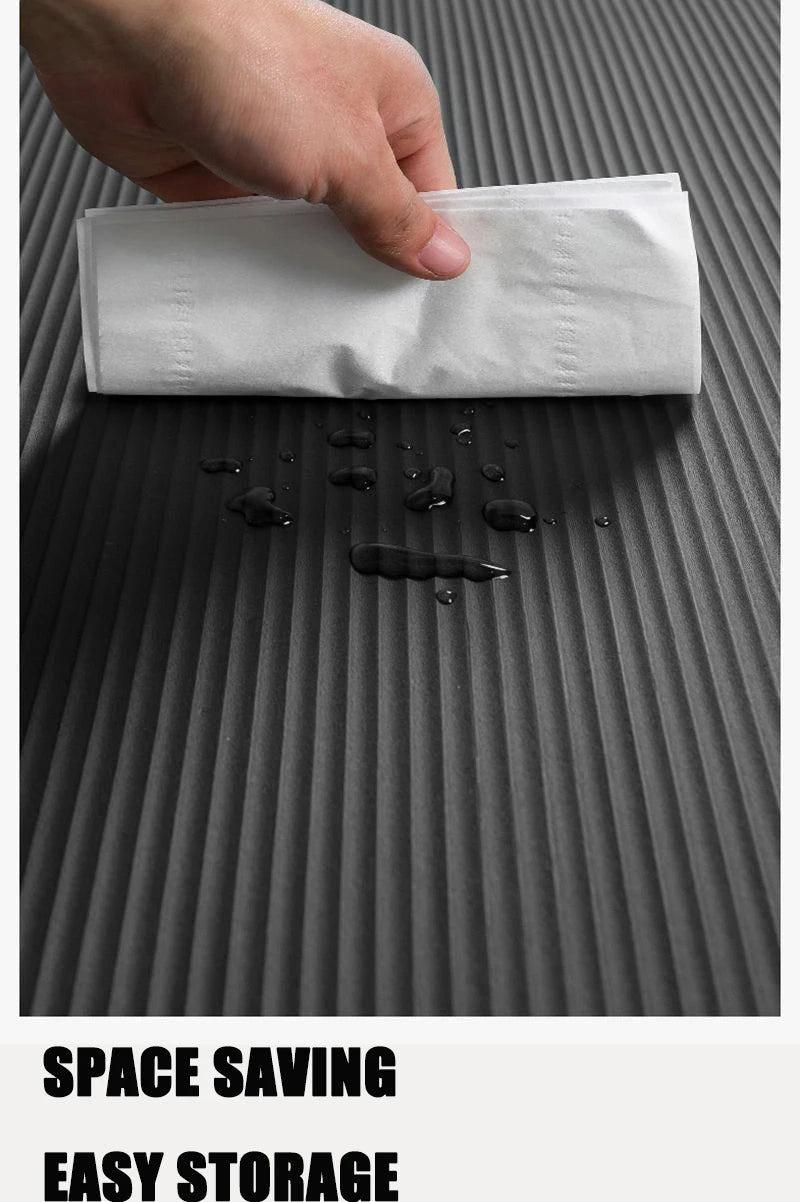 “Flexoora 15 mm Non‑Slip Yoga Mat – Gym Fitness Body Travel & Home Workout Pad”