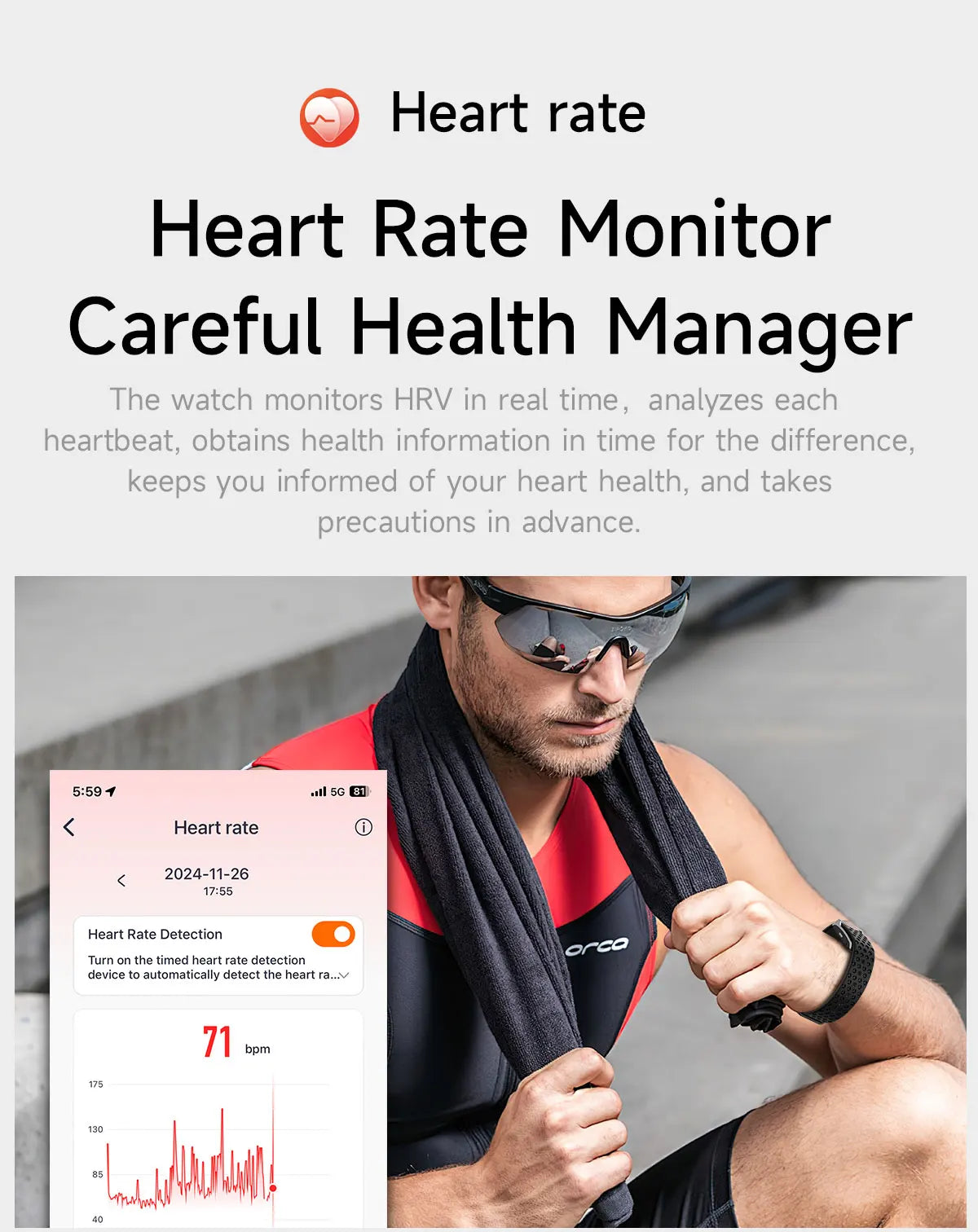 2025 Original No Screen Smart Watch Men's Sports Outdoors Fitness Heart Rate Various data Monitor 1ATM Waterproof Smartwatch