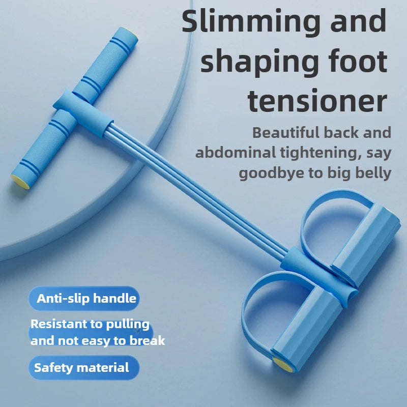 “Flexoora Elastic Bands Set – Gym Fitness Body Tension Ropes for Home Ab & Belly Workout”