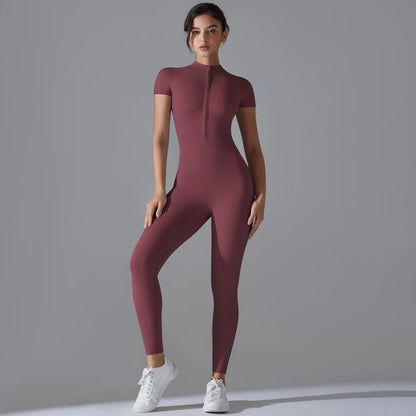 “Flexoora Women’s Quick‑Dry Breathable Fitness Bodysuit”