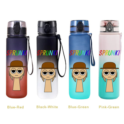 650ML Sprunki Sports Water Cup Portable Fitness Drink Bottle Kettle Outdoor Travel Office Jugs Shaker Drink Bottle Game Gifts