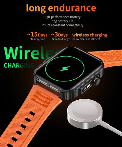 HDT11 Ultra Smart Fitness Watch with Bluetooth Calling Health Management Sleep Monitoring Multiple Sports Modes Water Resistant