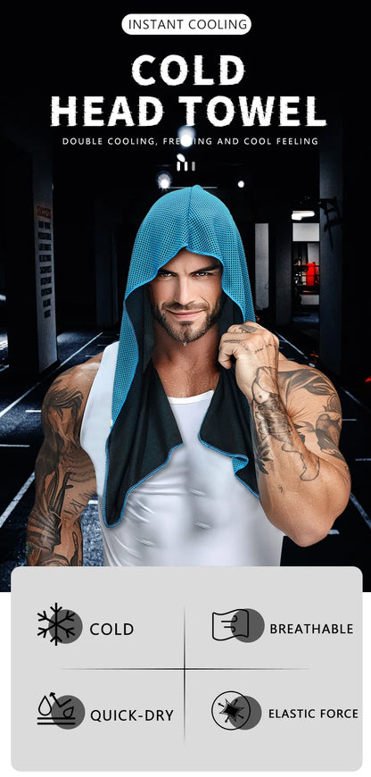 Sports Cooling Gym Towels Hair Quick Drying Hand Wrap Water Absorption Outdoor Travel Gymnastics Cool Sweat Portable Towel Hat