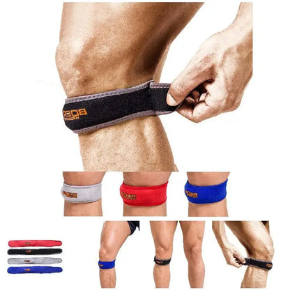 “Flexoora Patella Strap Knee Brace – Gym Fitness Body Adjustable Compression for Running & Cycling”