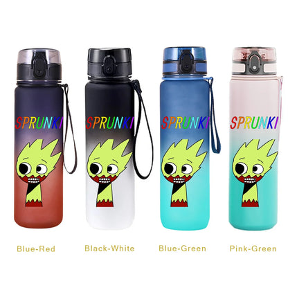 650ML Sprunki Sports Water Cup Portable Fitness Drink Bottle Kettle Outdoor Travel Office Jugs Shaker Drink Bottle Game Gifts