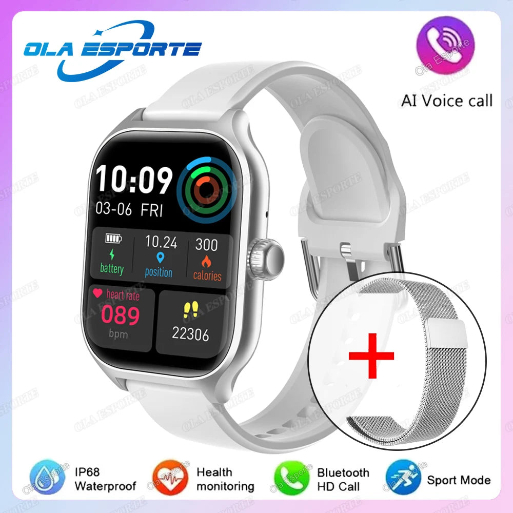 2025 New Smart Watch Men Women Gift Full Touch Screen Digital Sport Fitness Message Watches Bluetooth Call Smartwatch Wristwatch
