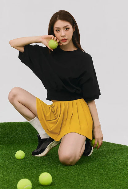 “Flexoora Women’s Quick‑Dry Polo & Pleated Skort Tennis Set”