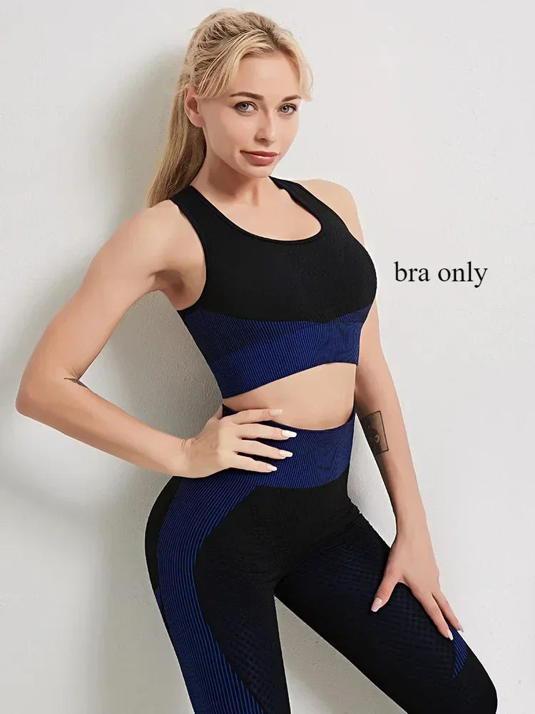 “Flexoora Women’s Zipper Long‑Sleeve Crop Bra & Leggings Set”