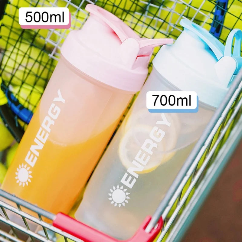 Summer Large-capacity Shaker Cup Outdoor Fitness Milkshake Cup Student Sports Portable Stirring Ball Shock-resistant with Scale