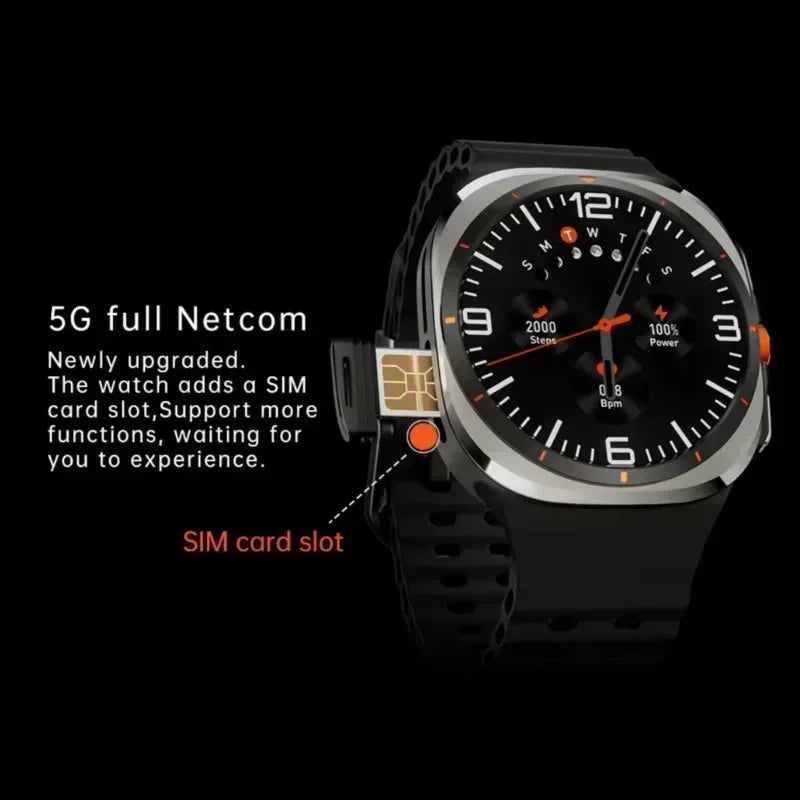 U8 Ultra Smartwatch 5G/4G Android 2025 New Global Call Amoled Screen Rotation Camera GPS WIFI Full Network