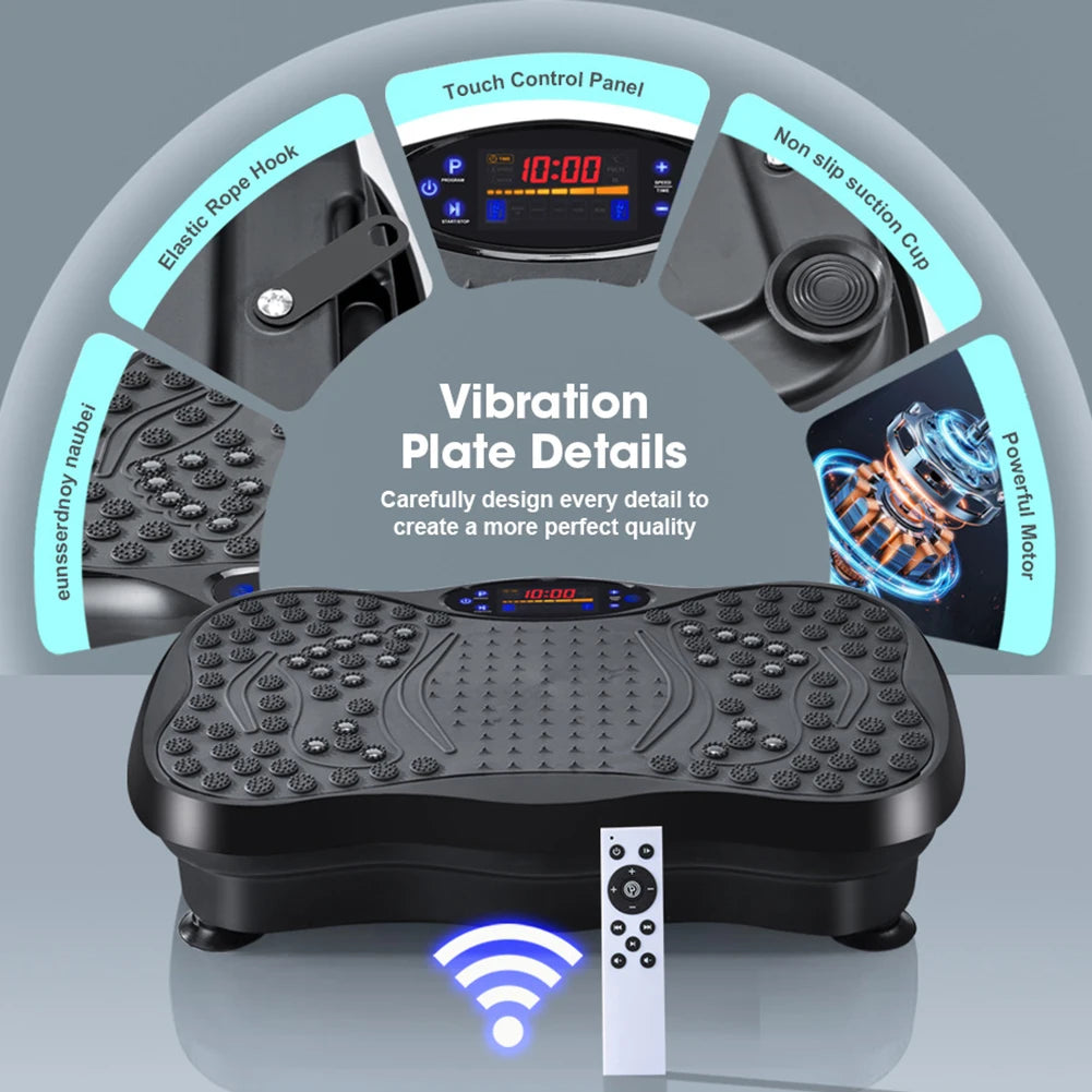 “Flexoora Vibration Plate – Gym Fitness Body Bluetooth & Adjustable Speed Full‑Body Shaker Platform”