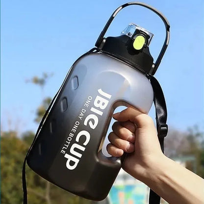 3 Liter Sports Water Bottle With Handle Large Capacity Fitness With Scale Gradient Kettle Outdoor Plastic Portable Water Bottle