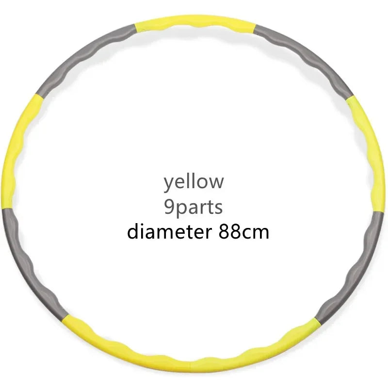 “Flexoora Detachable Pilates Hoop – Gym Fitness Body 9/8/7‑Tube Slimming Waist Trainer”