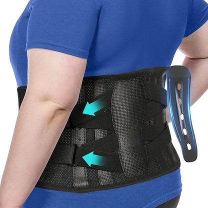 “Flexoora Lumbar Support Back Brace – Gym Fitness Body Adjustable Belt for Back Pain & Herniated Disc”