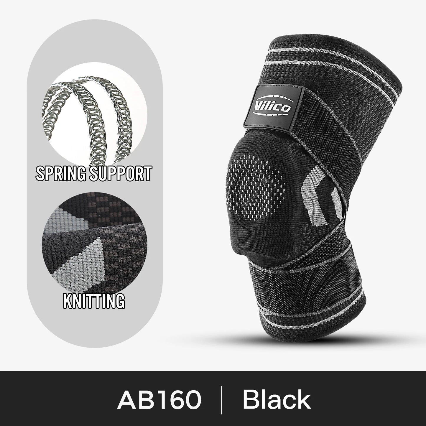 “Flexoora Men’s Knee Support Pads – Gym Fitness Body Silicone Spring for Basketball & Volleyball”