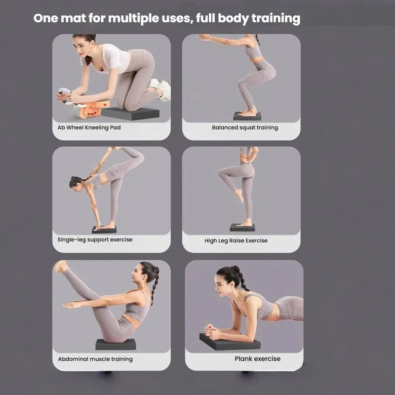 “Flexoora Thick Balance Pad – Gym Fitness Body Anti‑Slip Kneeling & Plank Mat”