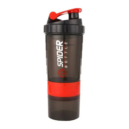Sport Water Bottle Portable Protein Shake Cup 3 Layers Shake Cup with Measurement Marking Gym Fitness Protein Shake Bottle
