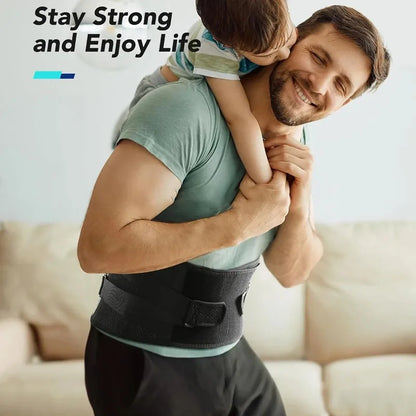 “Flexoora Lumbar Support Back Brace – Gym Fitness Body Adjustable Belt for Back Pain & Herniated Disc”