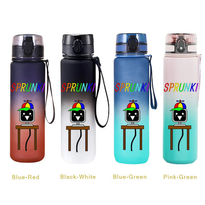 650ML Sprunki Sports Water Cup Portable Fitness Drink Bottle Kettle Outdoor Travel Office Jugs Shaker Drink Bottle Game Gifts