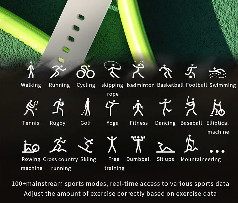 KHwatch 2.01" Curved Screen Smartwatch Men Call Sports Waterproof Wrist Watches Fitness Bracelet Women Watch Clock Smart Watch