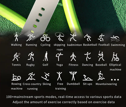 KHwatch 2.01" Curved Screen Smartwatch Men Call Sports Waterproof Wrist Watches Fitness Bracelet Women Watch Clock Smart Watch