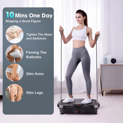 “Flexoora Vibration Plate – Gym Fitness Body Bluetooth & Adjustable Speed Full‑Body Shaker Platform”