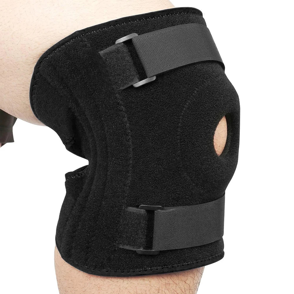“Flexoora Plus‑Size Adjustable Knee Brace – Gym Fitness Body Patella Compression & Side Stabilizers”