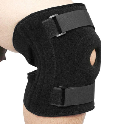 “Flexoora Plus‑Size Adjustable Knee Brace – Gym Fitness Body Patella Compression & Side Stabilizers”