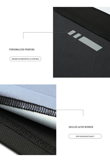 “Flexoora Men’s Ice-Silk Quick-Dry Gym Set – T-Shirt & Shorts for Running & Training”