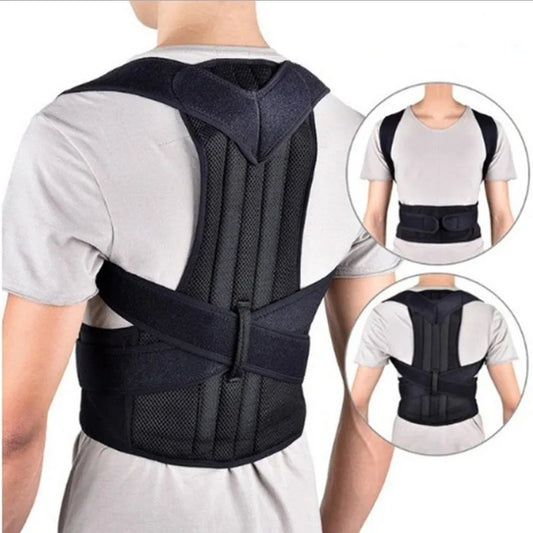 “Flexoora Adjustable Posture Corrector Belt – Gym Fitness Body Lumbar & Shoulder Support for Men & Women”