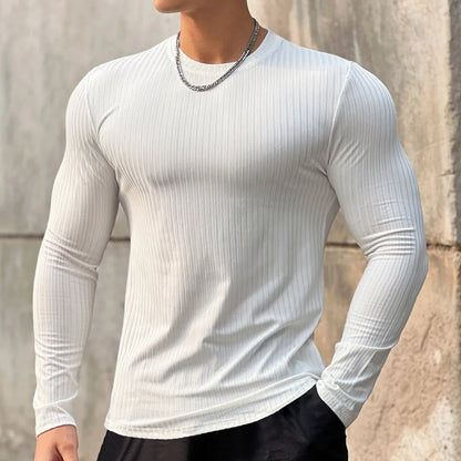 “Flexoora Men’s Quick‑Dry Long‑Sleeve Training Tee – Gym & Running”