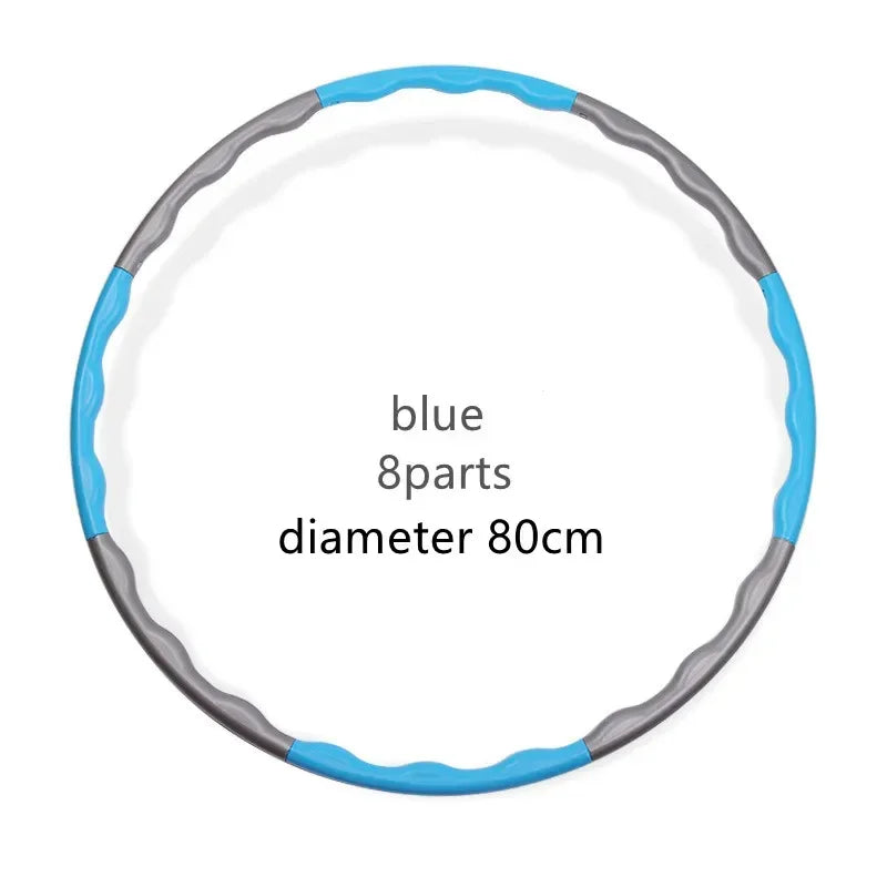 “Flexoora Detachable Pilates Hoop – Gym Fitness Body 9/8/7‑Tube Slimming Waist Trainer”