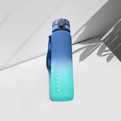 500ML/1000ML Large Capacity Sports Water Bottle Motivational Leak Proof Portable Reusable Plastic Cups Outdoor Travel Gym Jugs