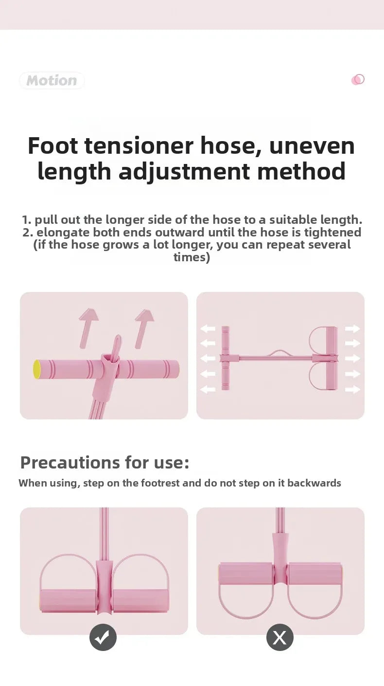 “Flexoora Elastic Bands Set – Gym Fitness Body Tension Ropes for Home Ab & Belly Workout”