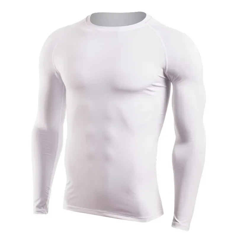“Flexoora Men’s Quick‑Dry Tight Fit Long‑Sleeve Training Top – All‑Season”