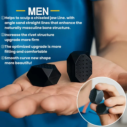 “Flexoora Jaw Trainer – Gym Fitness Body Silicone Face Chew, 3 Resistance Levels”