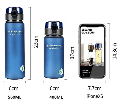 Free Leak Proof Sports Water Bottle High Quality Tour Hiking Portable My Favorite Drink Bottles 400ml 560ml