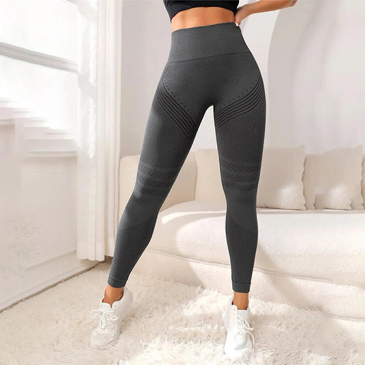 “Flexoora Women’s High‑Waist Seamless Breathable Leggings”