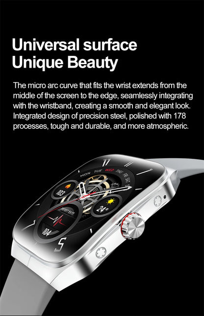 2025 New 1.95 Inch Ultra HD Smart Watch Men For OPPO GPS Tracking Bluetooth Call NFC Heart Rate Sports Fitness Women Smart Watch