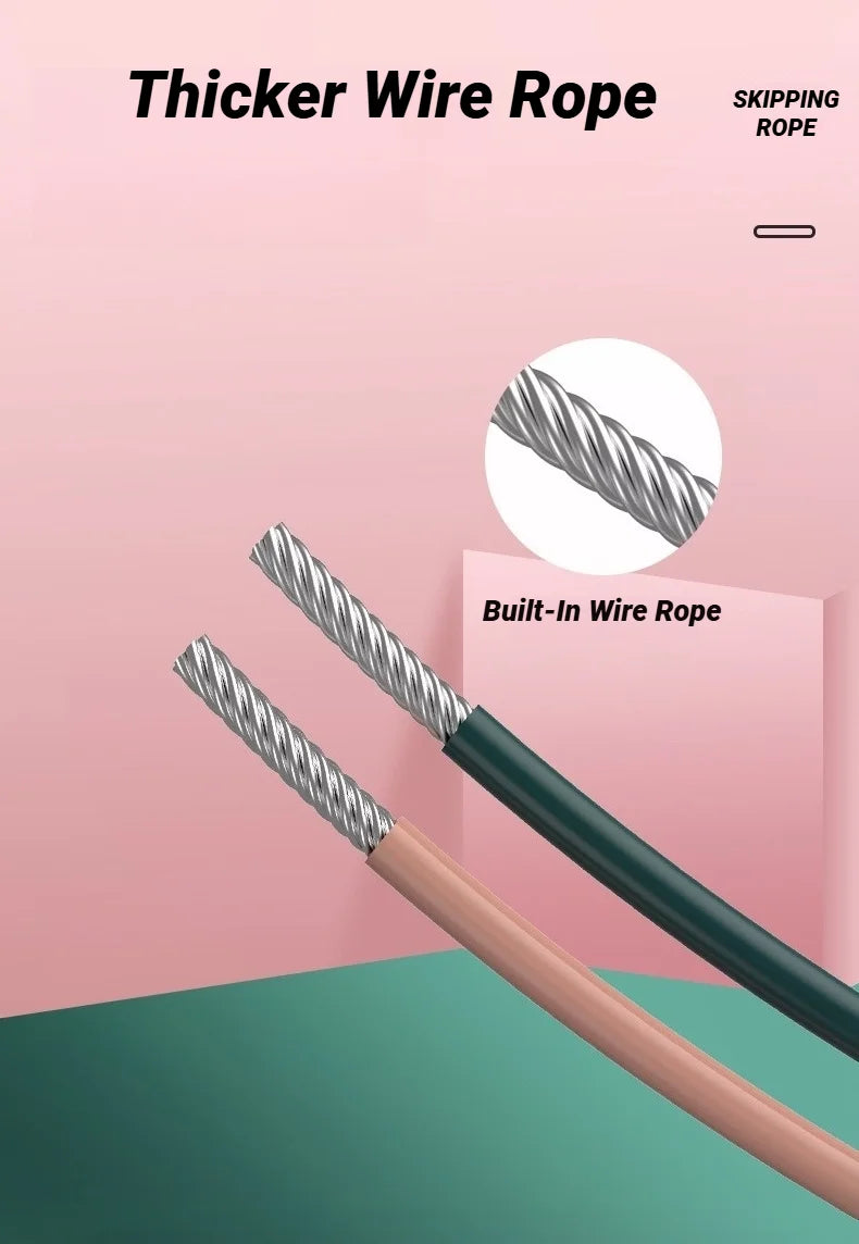 “Flexoora Counting Jump Rope – Gym Fitness Body Adjustable Steel Skipping Rope with Counter”