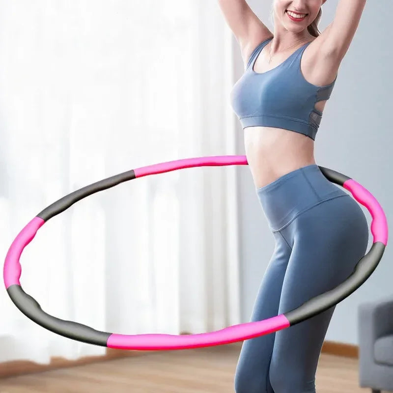 “Flexoora Detachable Pilates Hoop – Gym Fitness Body 9/8/7‑Tube Slimming Waist Trainer”
