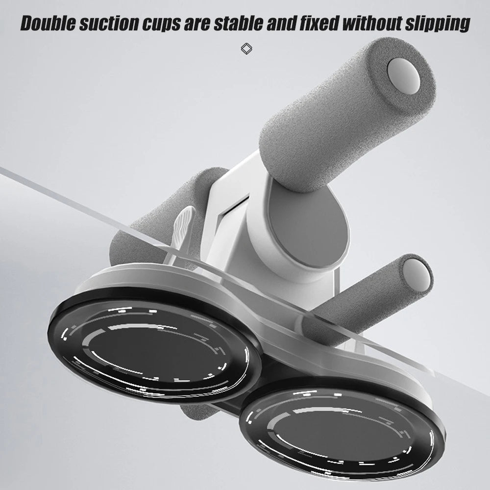 “Flexoora Portable Sit‑Up Bar – Gym Fitness Body Adjustable Foot Holder & Dual Suction Cups”