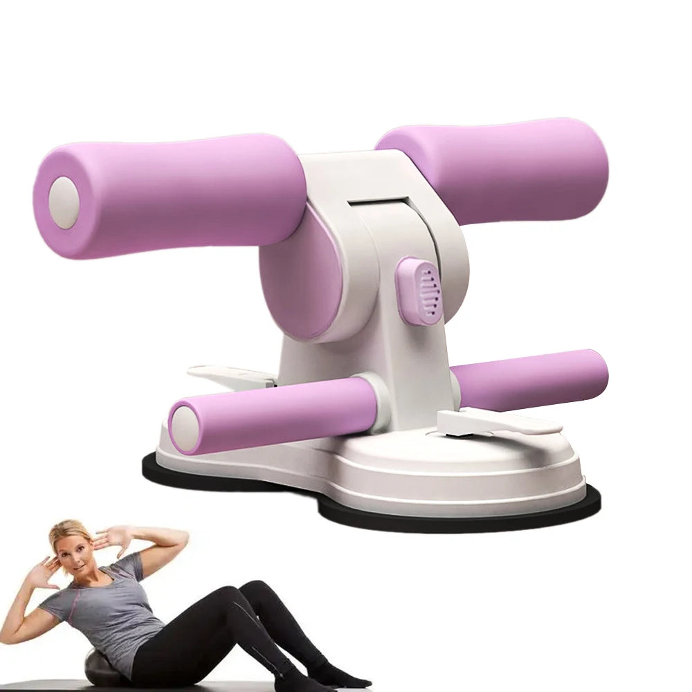 “Flexoora Portable Sit‑Up Bar – Gym Fitness Body Adjustable Foot Holder & Dual Suction Cups”