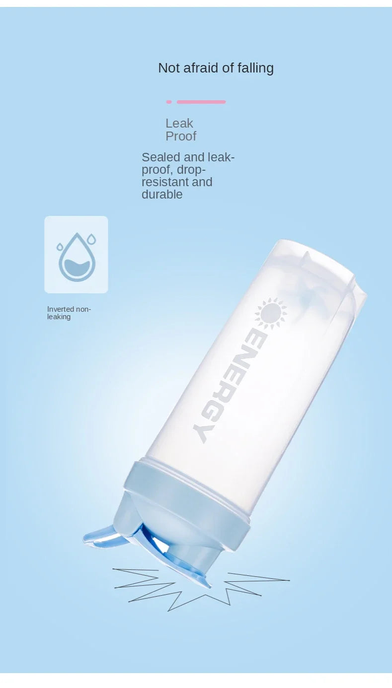 500/700ml Portable Shaker Bottle with Stirring Ball Is Perfect for Protein Shakes and Pre-workout Water Bottles without BPA