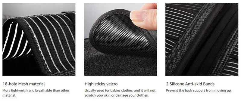 “Flexoora Lumbar Support Back Brace – Gym Fitness Body Breathable Decompression Belt for Sciatica & Scoliosis”